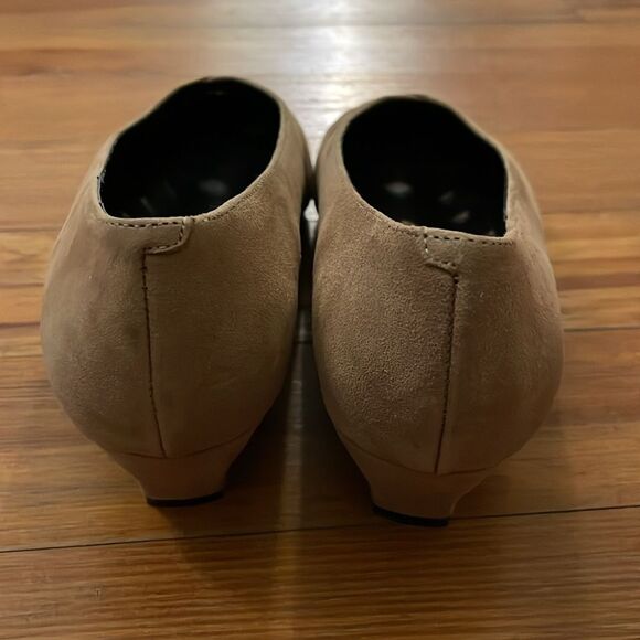 Jeffrey Campbell Handmade Ibiza Last Tan Suede Leather Pump Shoes Womens Size 9 - Picture 4 of 11